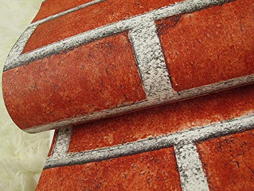 Papel pintado 3D para decoración del hogar, tienda de ropa, restaurante, cafetería, ladrillo antiguo, ingeniería de PVC, papel pintado europeo 3D, papel pintado autoadhesivo (color: color 1,