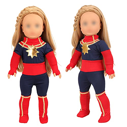 Miunana Abito Vestito Tuta di Super Eroe per 16