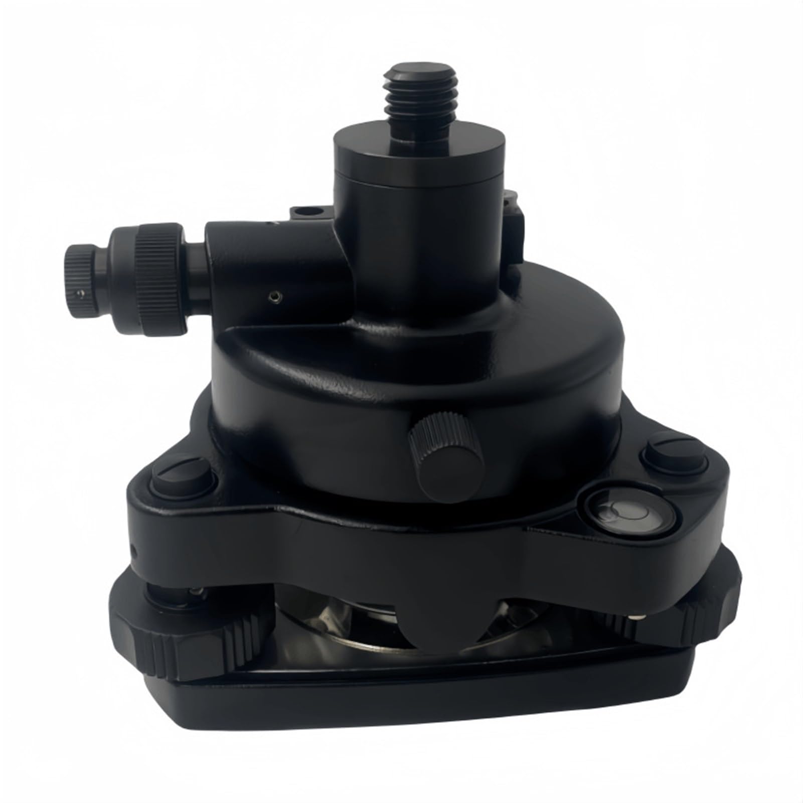 Black Tribrach And Optical Plummet Rotating Adapter For Prisms GPS 5/8