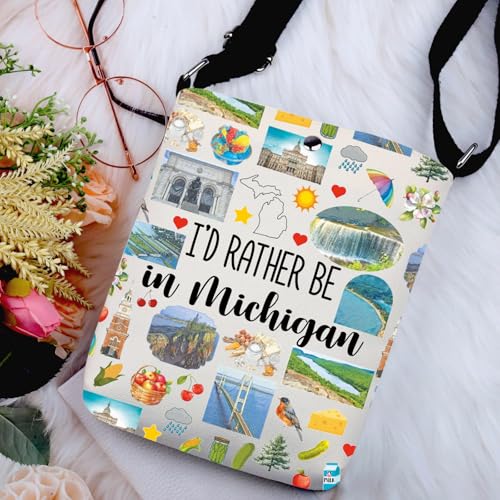 G2TUP Michig- State Gift I'd Rather Be In Michig- Crossbody Bag Michig- Travel Bag Michig- Tour Gift Michig- Souvenir2