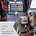 ASUBHA 6-Way Marine Fuse Block,Waterproof 12v Fuse Block with LED Indicator, Automotive Fuse Box Holder 12V/24V Fuse Panel Universal for Automotive Golf Cart Truck Car Boat Marine RV Motorcycle
