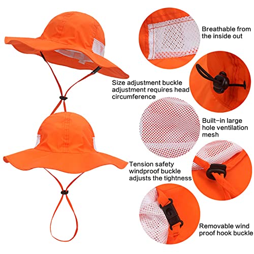 Bucket Hat,Soft Brim Beach Hat Cartoon Solid Color Fisherman Hat Mesh Breathable All-Match for Kids Outdoor Hiking4