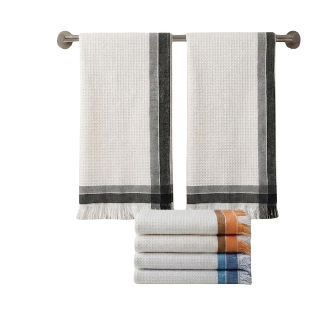 Athom Living Light Weight Cotton Premium Bath Towel, Soft & Absorbent, Quick-Dry, Multicolor, Durable & Comfortable for Daily Use, Ideal for Home, Gym, and Travel |75x150 cm Pack of 6