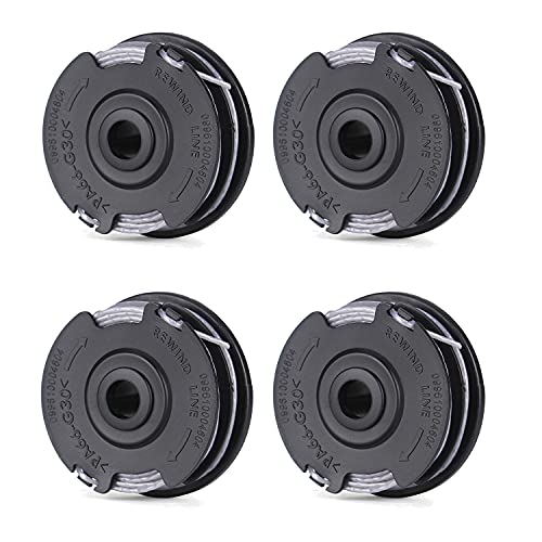 Lot de 4 bobines de Fil de Coupe 6 m de Rechange pour Bosch Art 24 27 30 30-36 LI débroussailleuse No.F016800351