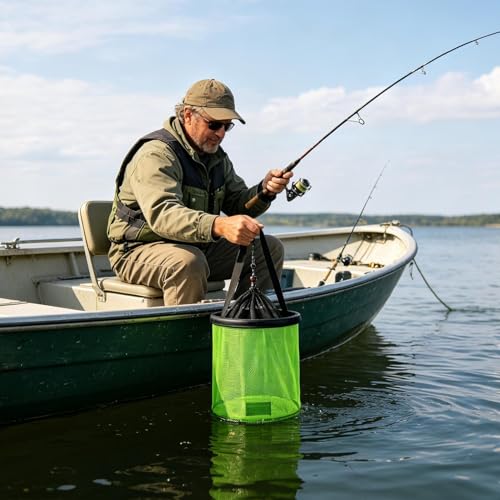Panier de pêche flottant pour ne plus perdre vos crabes et préserver vos vers vivants