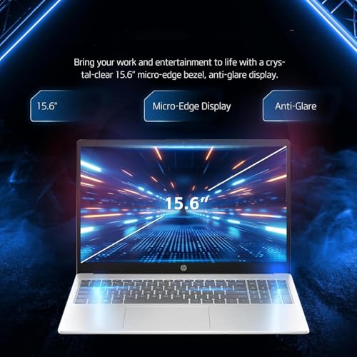 Image of HP 15.6 inch Full HD Business Laptop Computer, 8GB RAM, 256GB SSD, Intel Core i3 CPU, Wi-Fi 6, Long Battery Life, Ultra-Quiet Design, 2026 Edition, Windows 11 with Office 365 for The Web