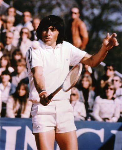 ILIE NASTASE TENNIS LEGEND 8X10 SPORTS ACTION PHOTO (A)