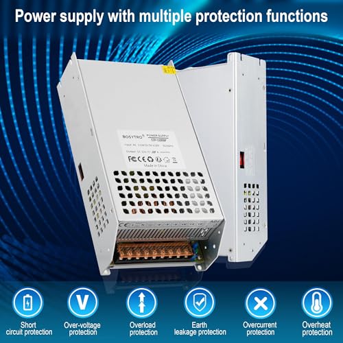 Image of DC 12V 100A 1200W Switching Power Supply Adapter PSU AC 110V / 220V-DC 12V Transformer Adapter, for LED Strip Light, CCTV Camera Security System,Computer Project of Industrial Power Supplies