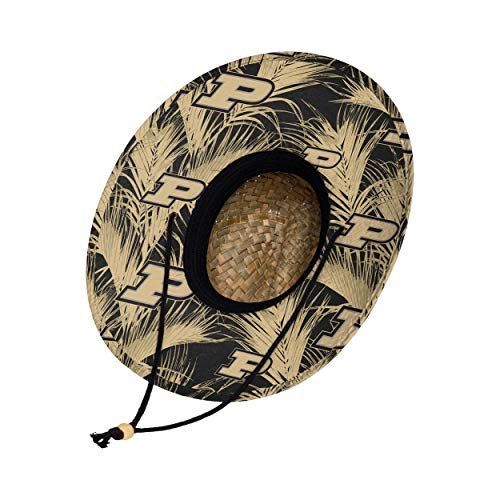 Image of FOCO Men's NCAA College Team Logo Floral Straw Sun Hat