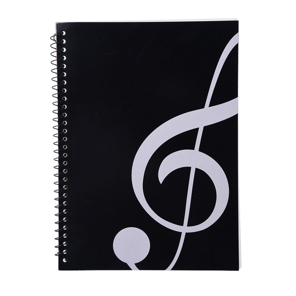 ludonie 50 Pages Music Sheet Spiral Notebook Stave Staff Manuscript Paper Exercise Book Music Stationery