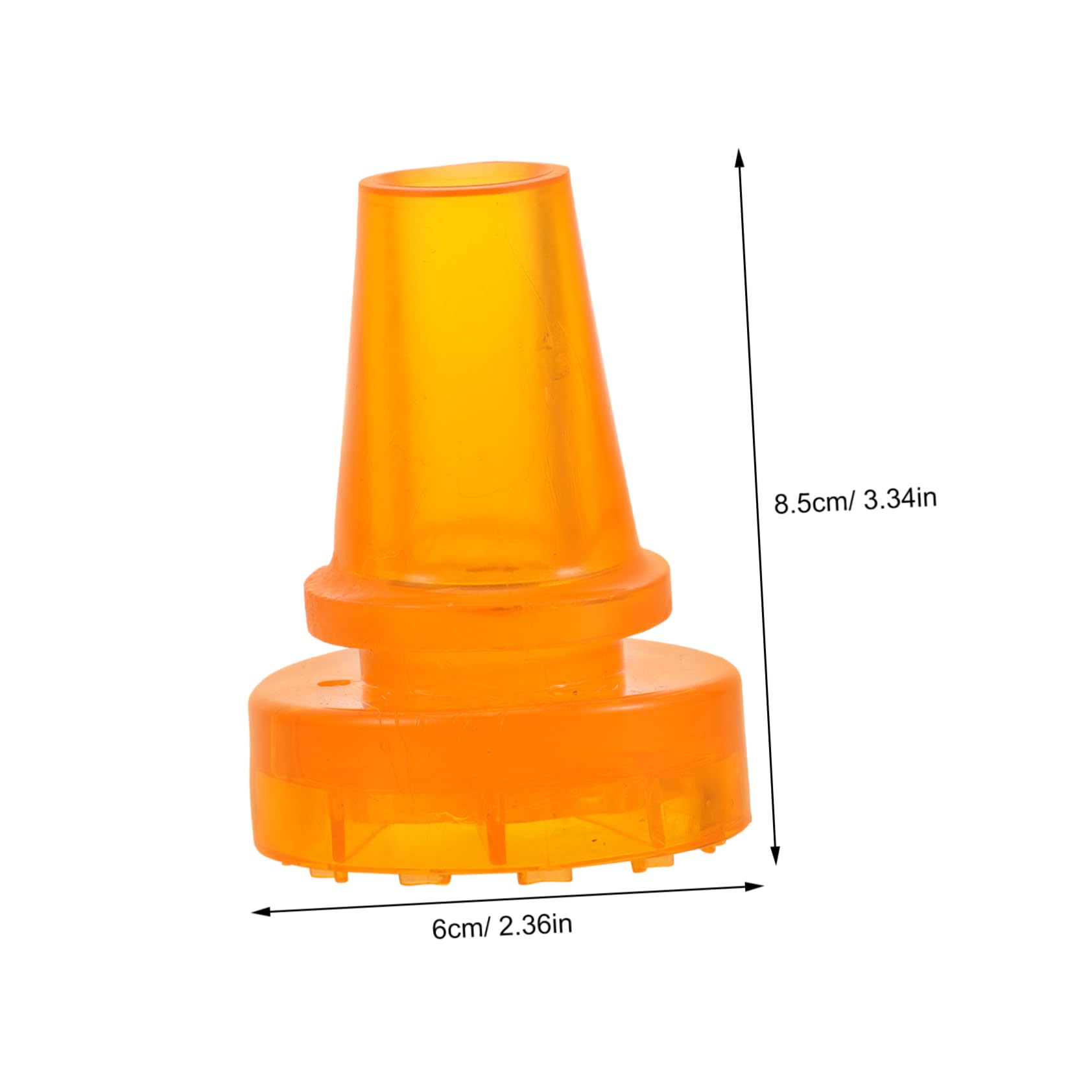 Mikikit Climbing Cane Foot Pad Hiking Pole Tip Oxford Cane Rubber Pad for Stability