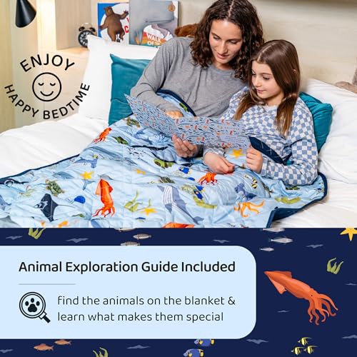 Aricove Cobertor pesado infantil, 2,2 kg, cobertor pequeno para crianças em algodão macio, 91,4 x 12