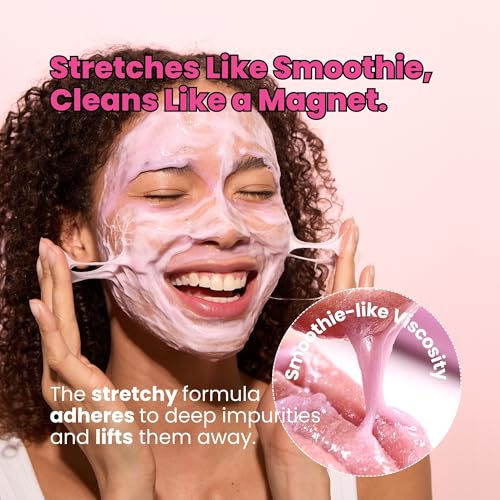 Image of 4-in-1 Konjac Jelly Face Cleanser - Gentle Daily Exfoliating, Deep Cleansing, Pore Care & Makeup Removal | Berry Smoothie Texture with Raspberry & Vitamin B+C+E Complex | Dermatologist-Tested - 130 ML