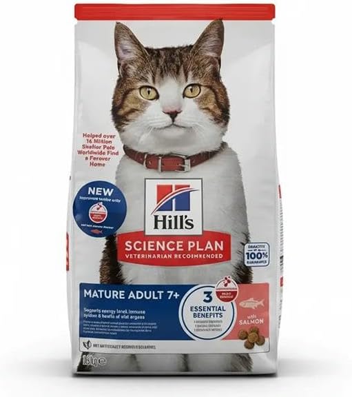 Hills Mature Somon Balıklı Yaşlı Kedi Maması 1,5Kg - Görsel 1
