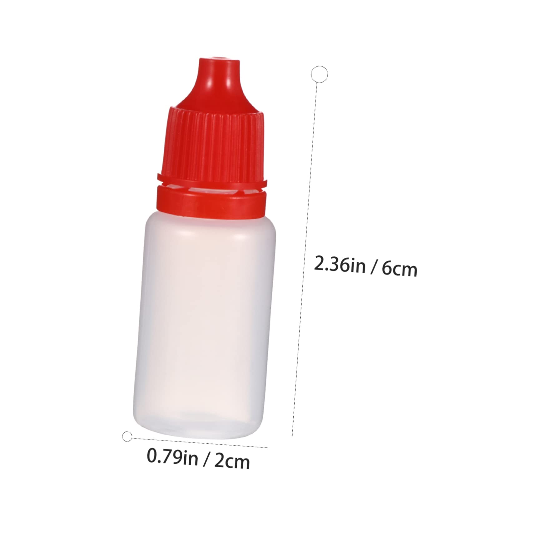 CIYODO 10ml Liquid Dropper Bottle 50pcs Eye Liquid Dropper Bottle Set Random Color