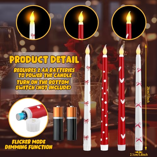 Velas LED de cera real decorativas para San Valentín y propuestas matrimoniales 3