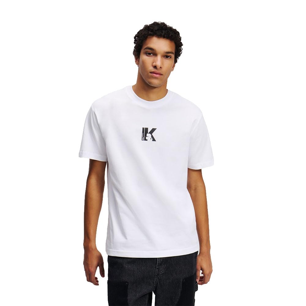 Karl Lagerfeld Jeans, Herren, Normales Kurzarm-T-Shirt Mit K-Logo, Normale Passform