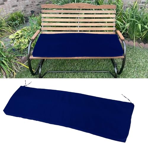 Coussin de banc d'extérieur Aramox imperméable 120x42x8 cm avec housse amovible - 5