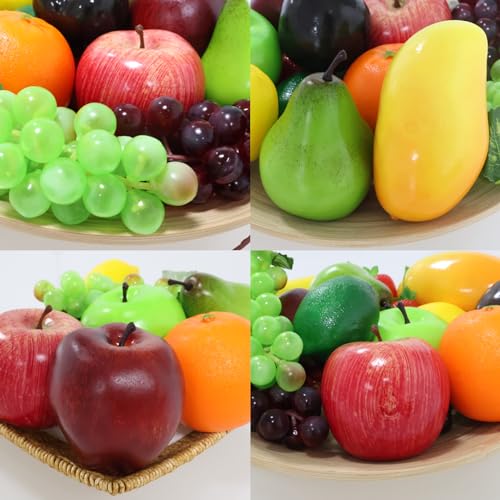 Ikosora IK064 20 Pcs Fake Fruit Pack, Artificial Fruit For Decoration Party, Realistic Fake Fruits Table Centrepieces Decoration Home Kitchen thumb #3