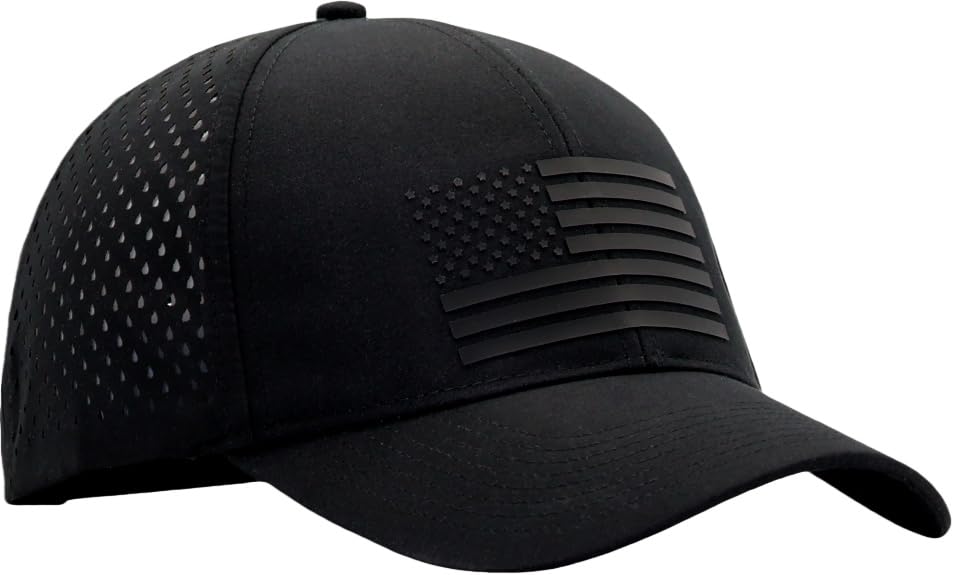Image of 250th Anniversary USA Flag Hat, Laser Cut Breathable Mesh Patriotic Tactical Baseball Cap for Men Women, Fits OSFM&XXL Head