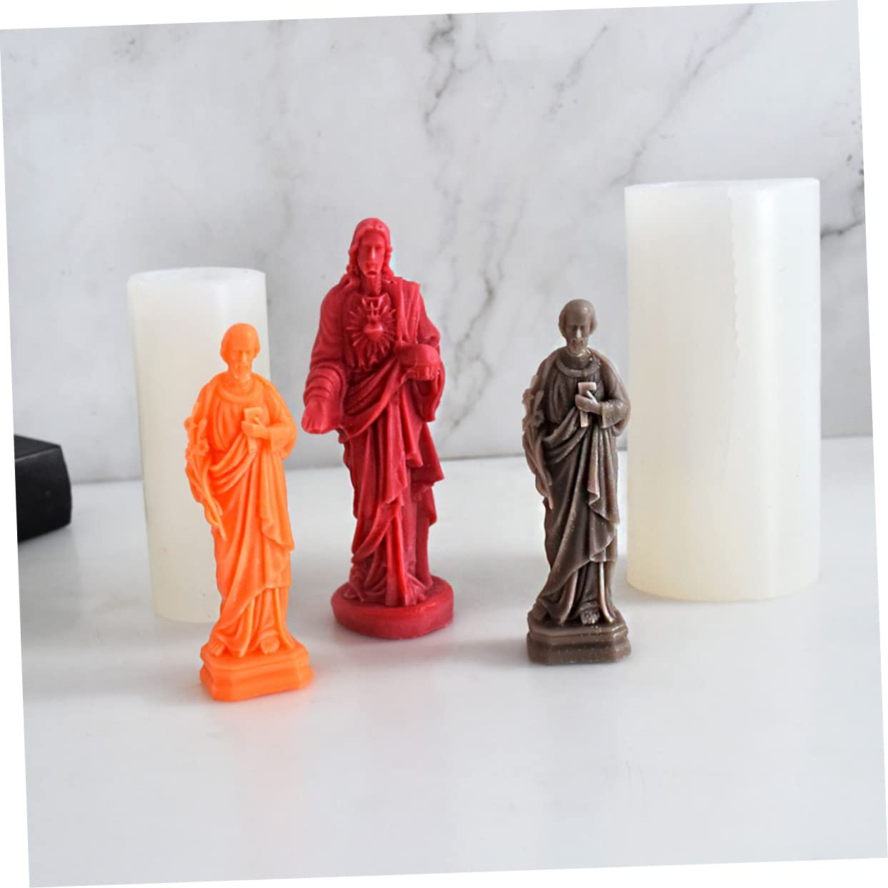 Molde De Silicona Jesús Para Fabricación De Velas y Jabones Molde Resistente y Flexible Para Manualidades Creativas Casa o Taller