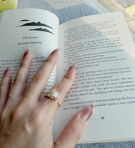 14K Gold Leopard Animal Leopard Head Cute Unique Women's Adjustable Set Zirconia Ring Holiday Gift4