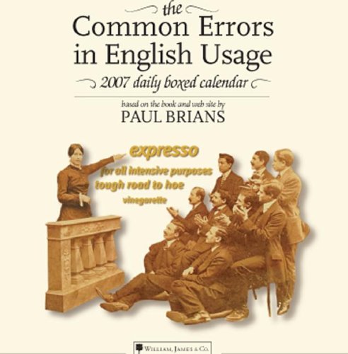 The Common Errors in English Usage 2007 Daily Boxed Calendar ...