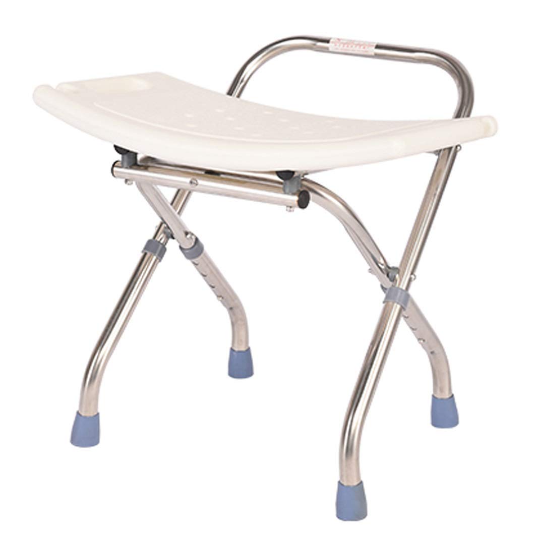 Banco de baño Plegable Silla de Ducha Asiento de Seguridad Taburete de baño Plegable | Asiento de bañera Living SPA Aid para Ancianos, Personas Mayores, discapacitados | Altura Aju