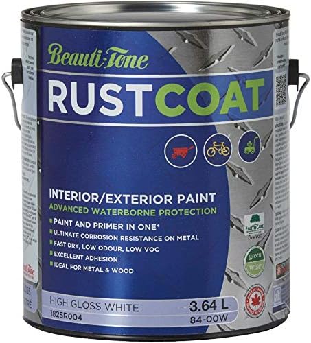 3 64l White Gloss Latex Rust Paint Amazon Com