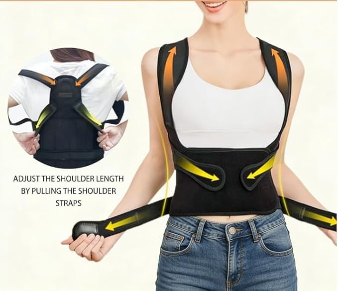 Back Brace Posture Corrector for Women and Men Back Posture Corrector Women Back Posture Corrector for Men Back Brace for Posture (Black, Medium)