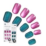Dashing Diva Magic Press Premium Nail Bundle - Icons Collection - Square Shape Press On Nails - Ruby Slippers & Earth to Diva - Long Lasting Gel - Lasts Up to 7 Days - 2 Sets