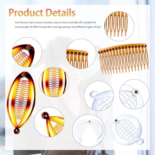 18 piezas pinzas tipo banana para cabello clásico miniatura 4