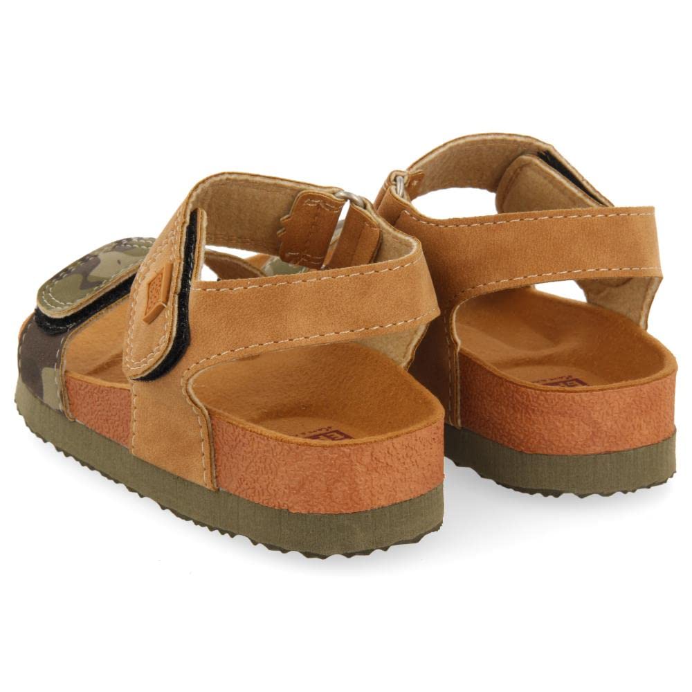 GIOSEPPO Chanclas Estilo Bio Color Kaki con Estampado de Camuflaje para niño abat