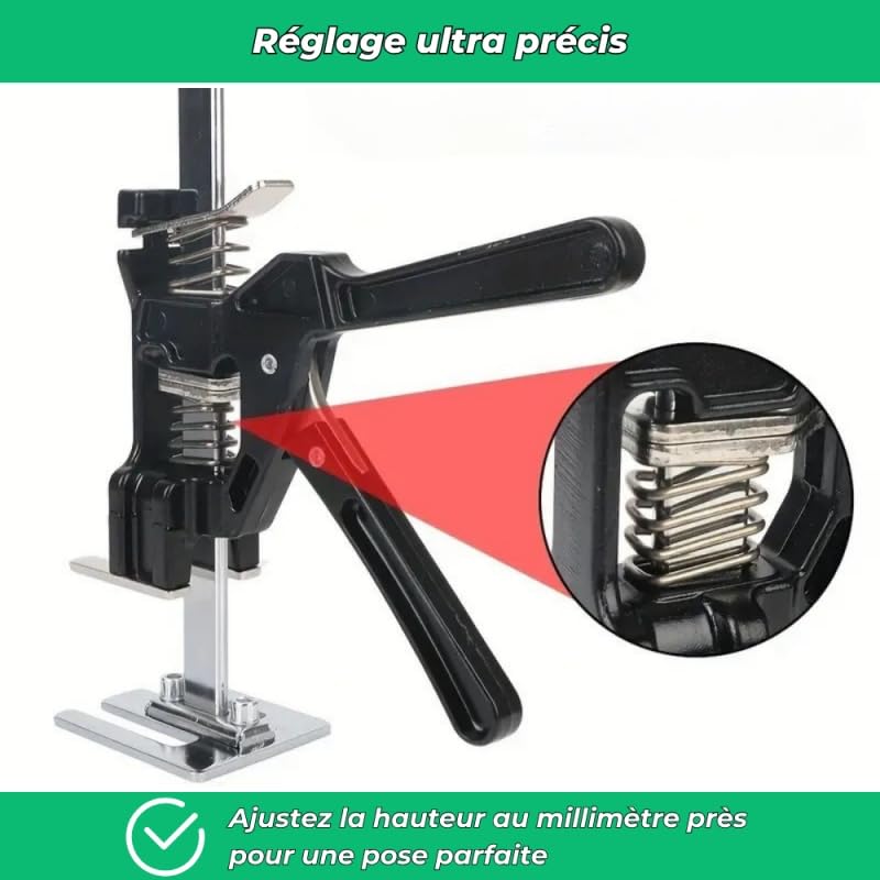 kimeo Cric Manuel Multifonction pour Pose et Levage Facile pour économiser de la Main pour Meubles, Portes, armoires, plaques de plâtre, cric de carrelage
