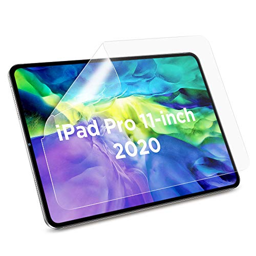 ESR Protector de Pantalla Mate para iPad Pro 11” 2018 [3 Piezas], Alta Sensibilidad Táctil, Compatible con Apple Pencil, Antirreflejos, Resistente a Huellas, Pet Suave para iPad Pro 11 2018
