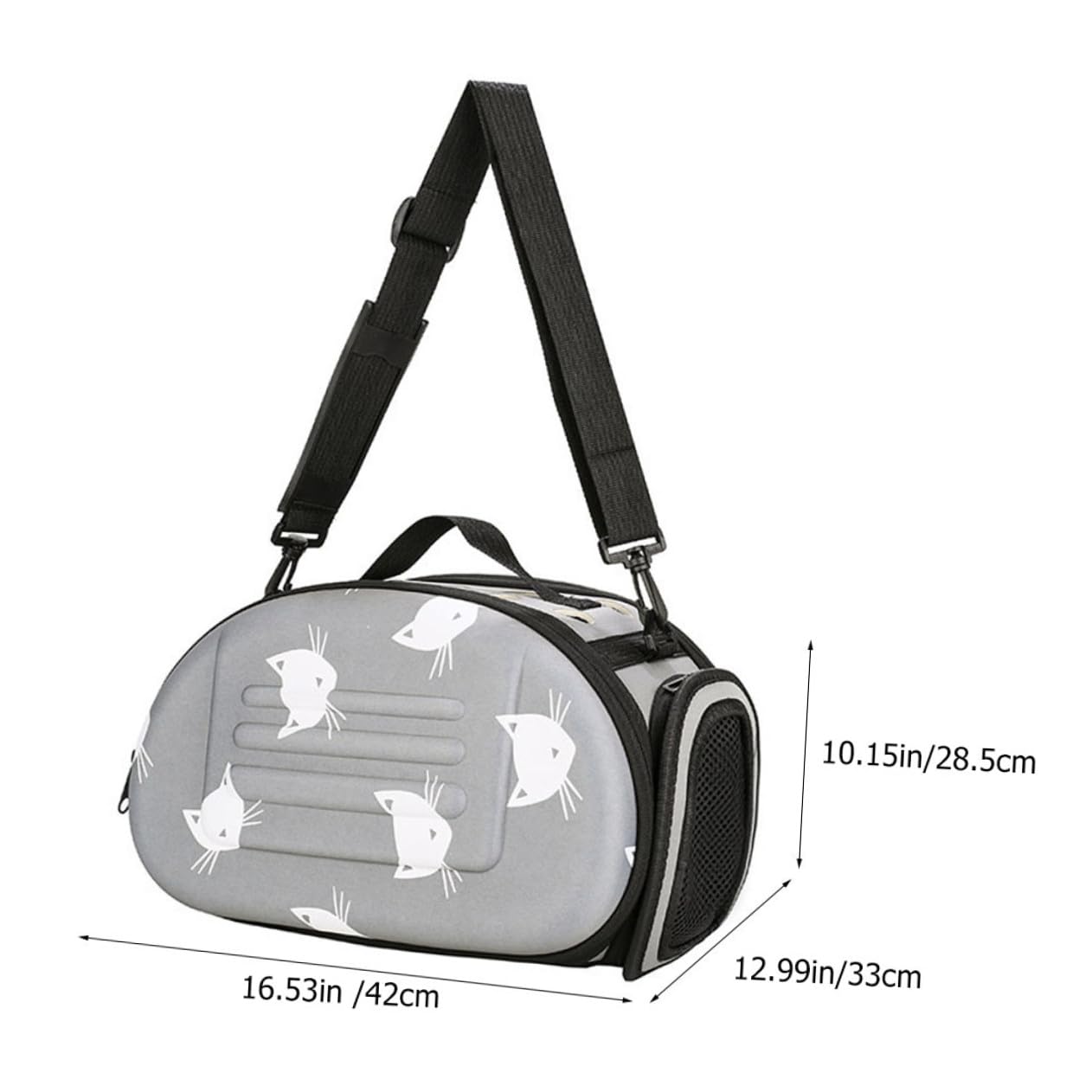 Tragerucksack mit Ergonomischem Design aus Eva Atmungsaktiver Haustier und Diagonalen Tasche für Outdoor und Katzentransport
