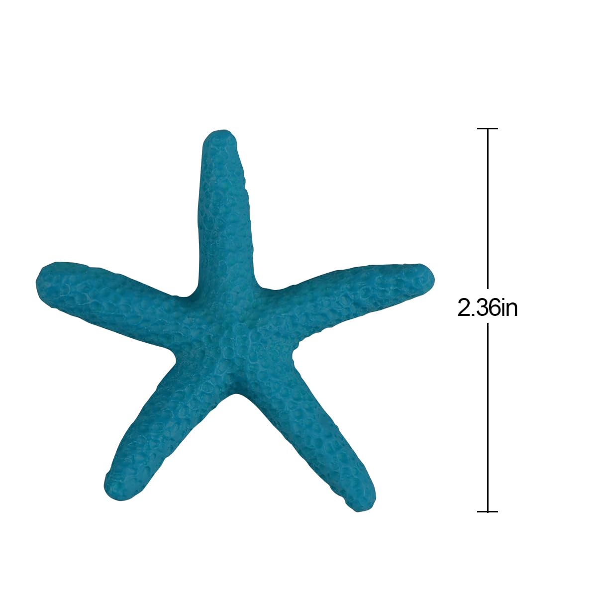 Adecco LLC 30 Pieces Small Light Blue Finger Resin Starfish Ornaments for Crafts and Wedding Home Decor