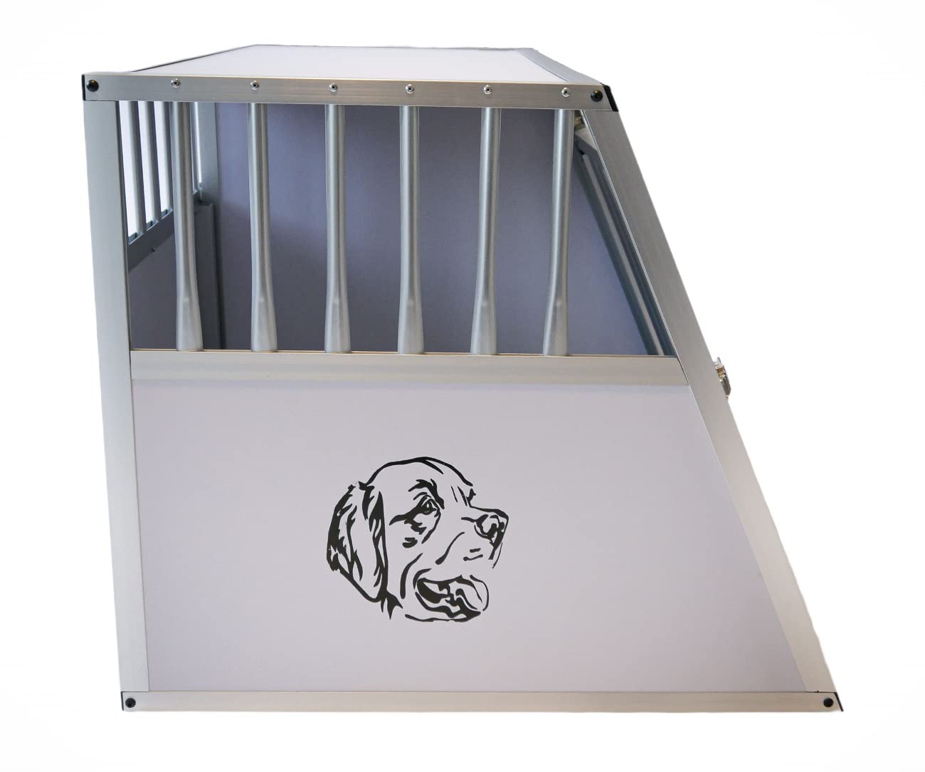Doghead Trasportino per cani in alluminio, 95 x 75 x 63 EG Comfort, trasportino per cani
