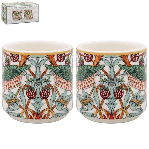 The Leonardo Collection William Morris Strawberry Thief Egg Cups For Kitchen & Home | Ideal Eggs Cup For Egg Holder Storage | Durable Egg Holder For Everyday Use | Stylish Kitchen Accessory As Egg Cup
