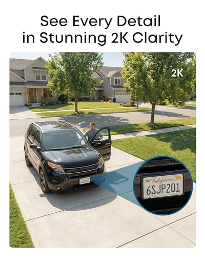 Image of eufy Security eufyCam C37, Wireless Outdoor Security Camera, 360 Pan & Tilt AI Tracking, 2K Solar Camera, Human /Pet /Vehicle Detection, Flexible Solar Panel, Color Night Vision, No Monthly Fee