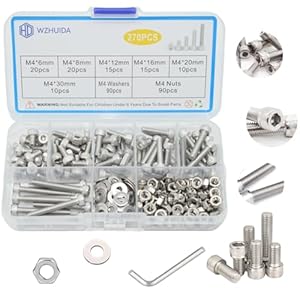 Wzhuida HD-002 270-teiliges Schraubenset Edelstahl