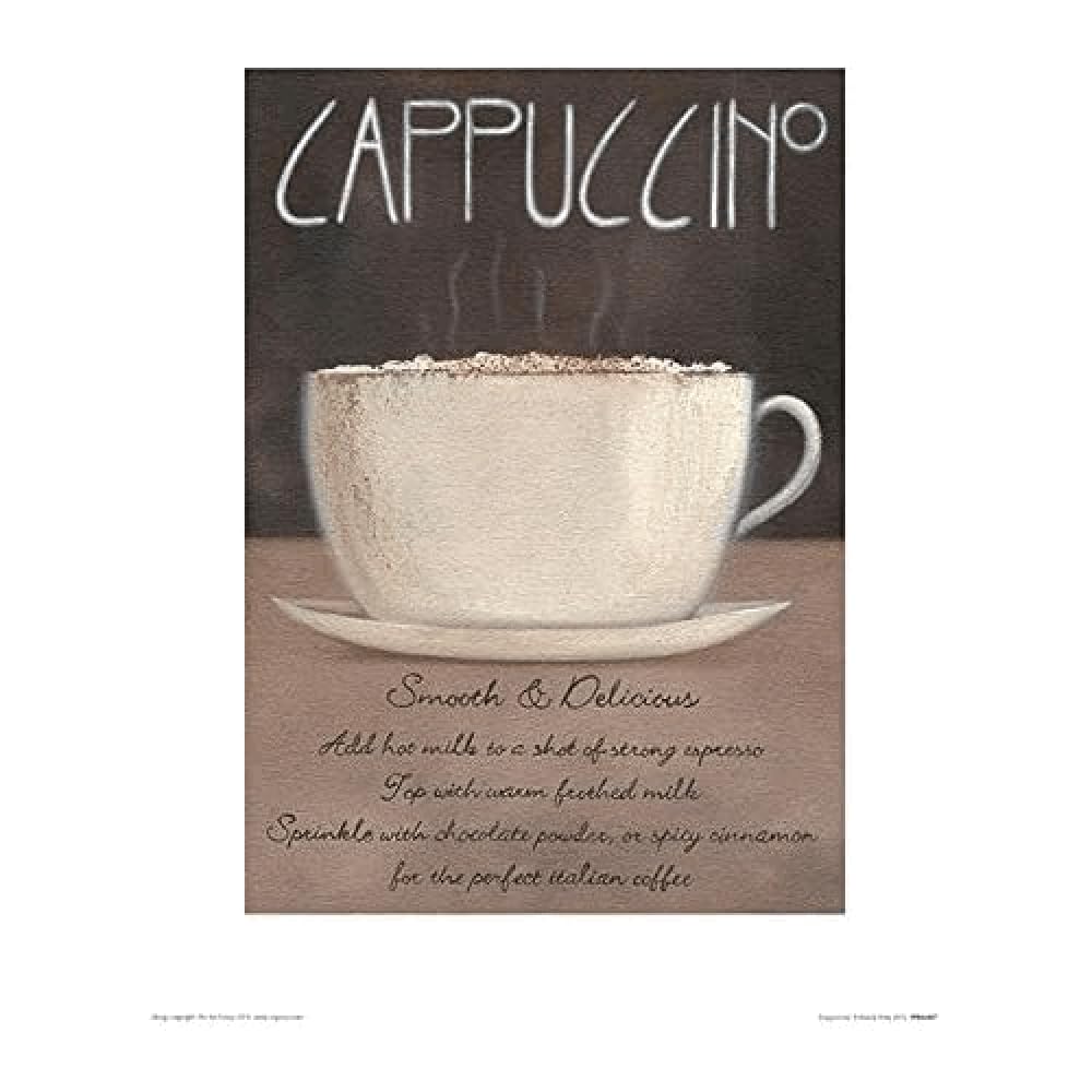 The Art Group "Mandy Pritty Cappuccino Paper Art Print, Multi-Colour, 30 x 40 x 1.3 cm