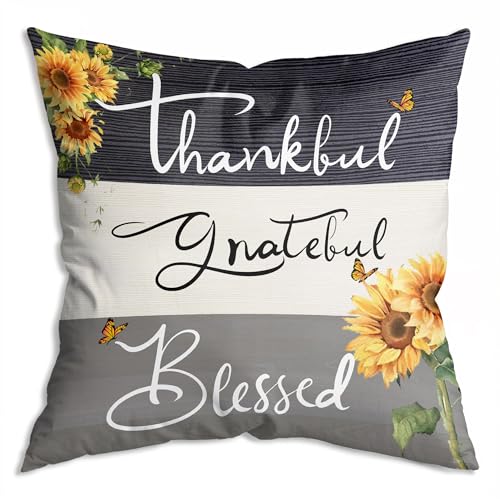 ZNGFON Thankful Grateful Blessed Sunflower Gifts...