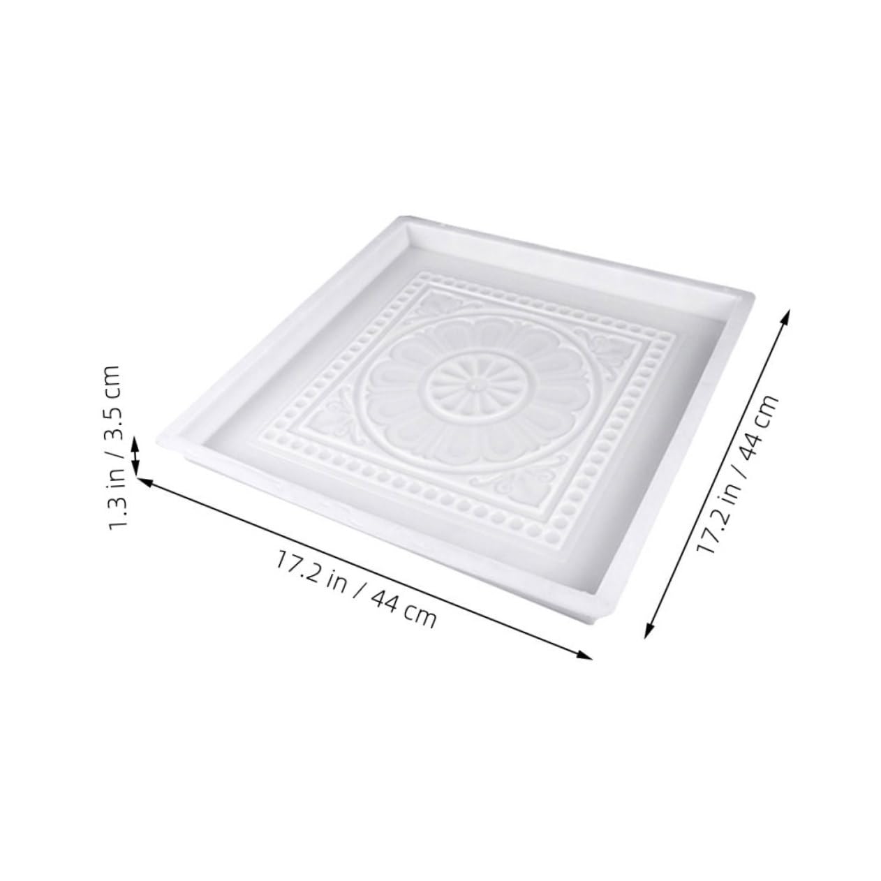 Bloques al Patios para Libre y Aire Fácil Rápida Molde de Estilo Antiguo Blanco, Plástico Resistente, Construcción