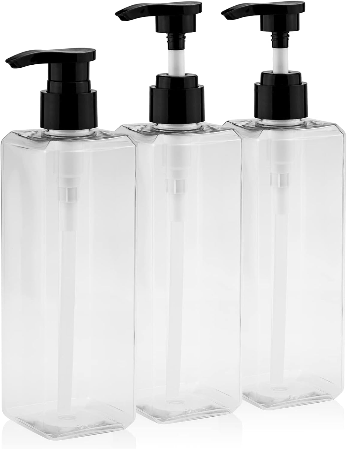 Shampoo Dispenser with Pump for Shower Kimqi 3 Pack 16