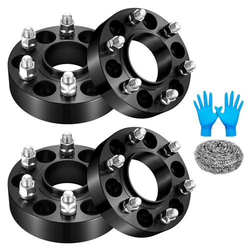 Image of BDFHYK 6x4.75 Wheel Spacers Thickness 1.5 Inch Compatible with Chevy 2015-2022 Colorado Enclave Acadia 9-4X, 6x120mm 6 Lug Adapters M14x1.5 & 66.9 mm Hub Bore, Hubcentric Wheel Spacer Set of 4