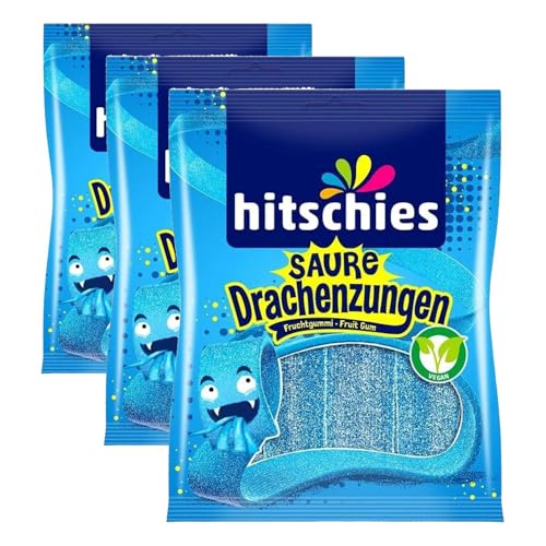 Hitschler Drachenzungen Blau, 125 g (Packung mit 3)