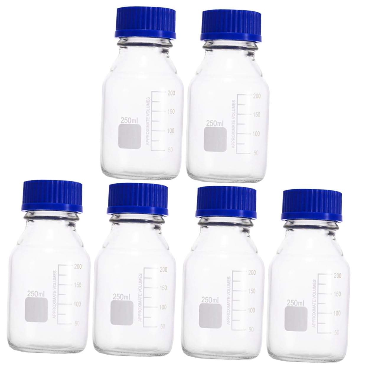 ULTECHNOVO 6 Stk Flasche Mit Chemischen Reagenzien Kleine Fläschchen Probenflaschen Medienflaschen Kleine Probeflasche Flaschen Zur Aufbewahrung Von Medien Glas