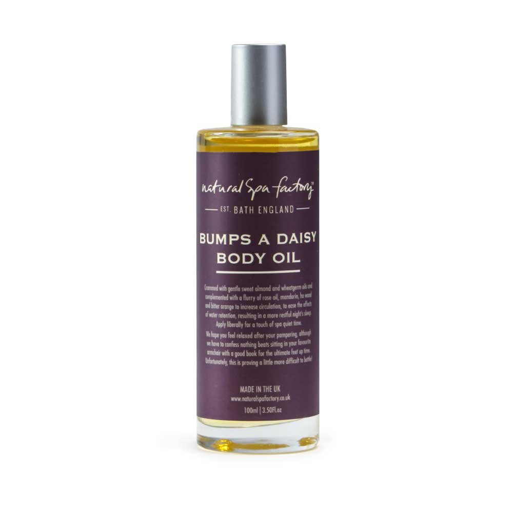 Bumps A Daisy Pregnancy Bath & Body Oil with Almond and Rosewood, Natural Remedy for Stretch Marks, 100ml Pre & Post Natal Skincare