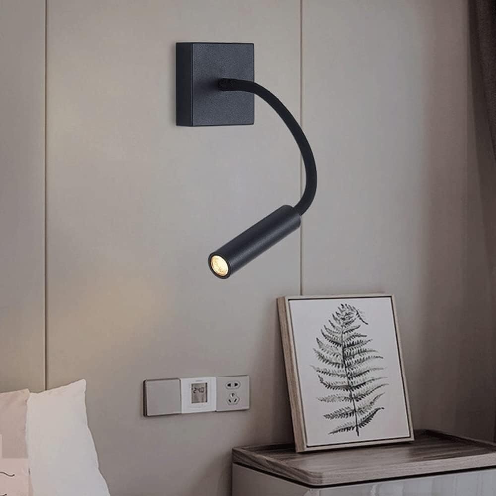 Industria Wewnętrzna lampa ścienna LED łabędź szyja mocowanie ścienne do łóżka do czytania 33 cm idealna do sypialni, biura, przedpokoju, kawiarni lub hotelu
